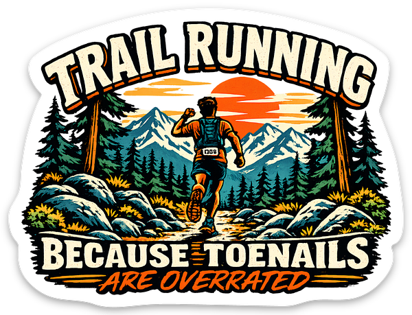 Trail Running – Funny Running Sticker
