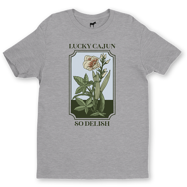 Lucky Cajun Okra Flower Tee