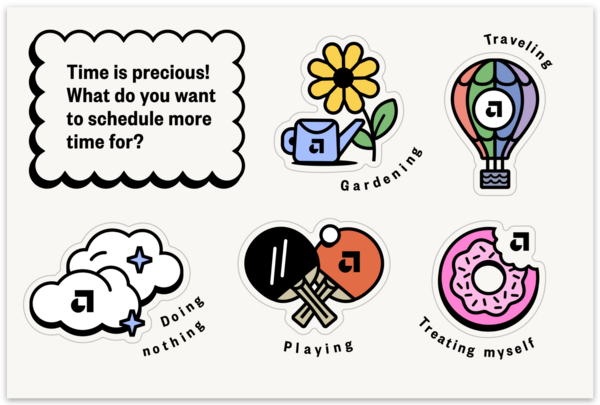 Hojas de stickers