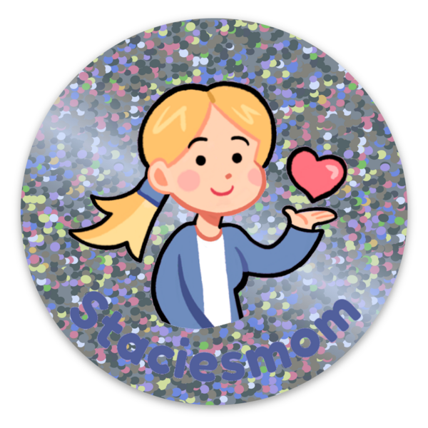 Glitter stickers