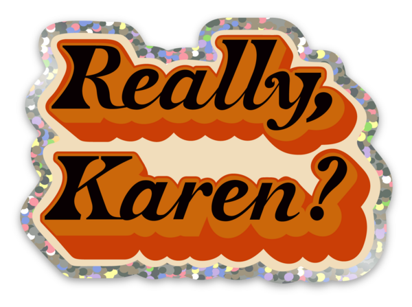 Glitter stickers