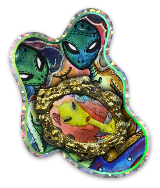 Stickers pailletés
