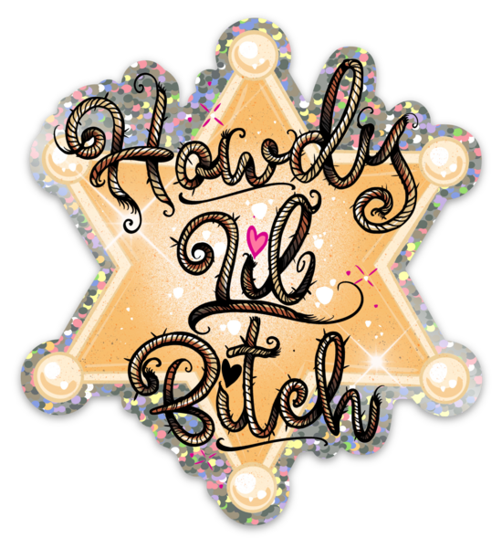 Glitter stickers