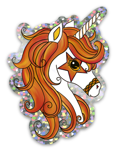 Glitter stickers