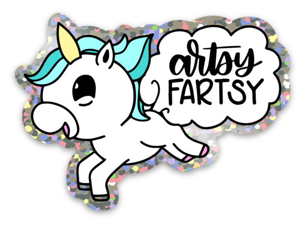 Stickers glitter