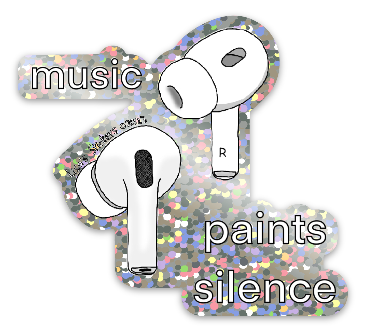 Glitter stickers