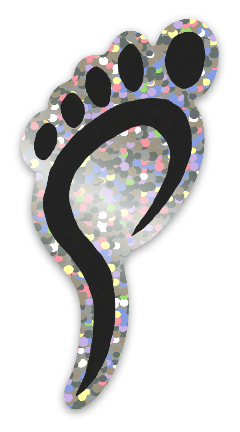 Glitter stickers