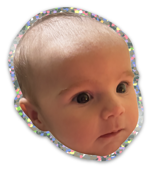 Glitter stickers