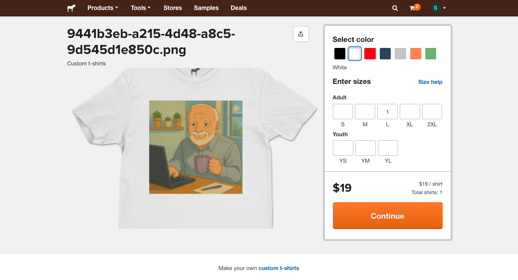 playera harold hide the pain