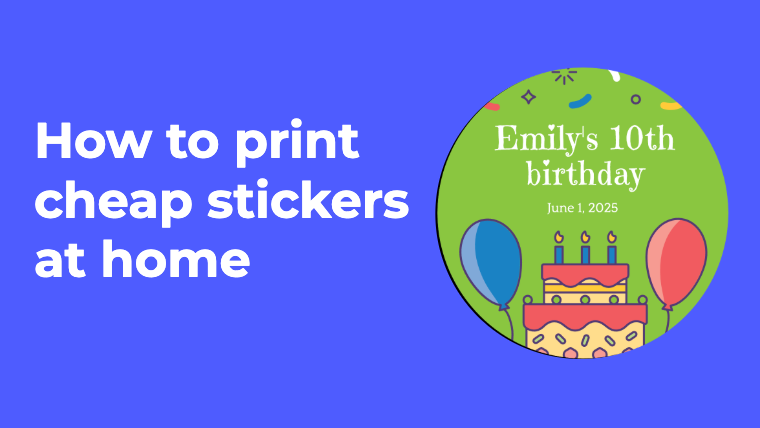 Comment imprimer des stickers personnalisés à bas prix à la maison