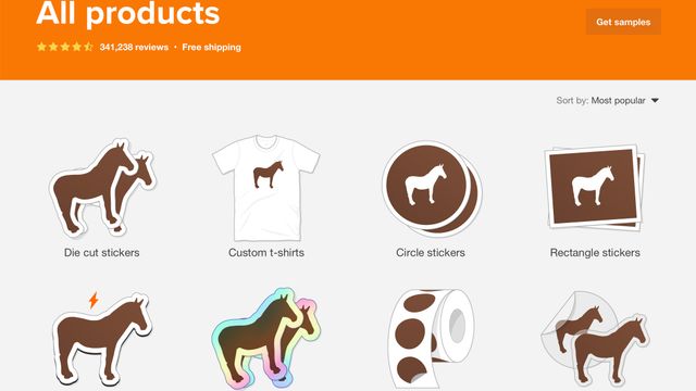 all products on Sticker Mule