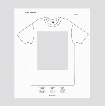 Bringing artwork into the t-shirt print template in Adobe Illustrator