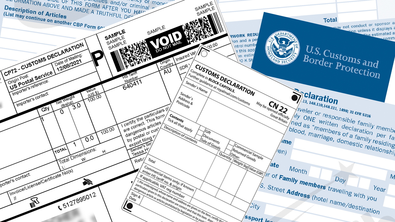 international shipping forms