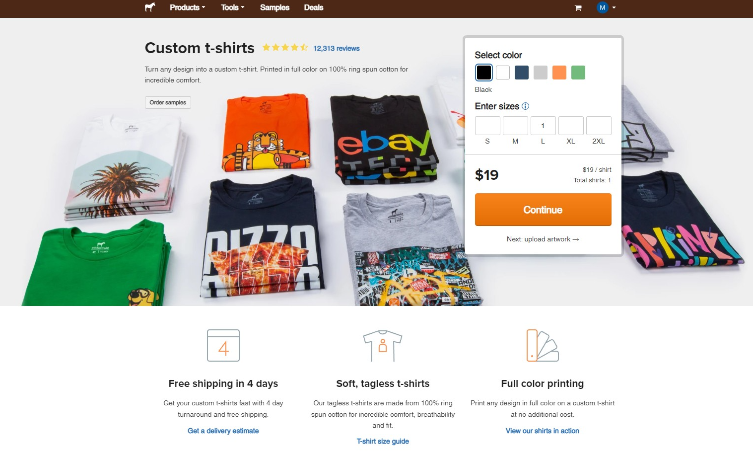 imprime playeras personalizadas en Sticker Mule