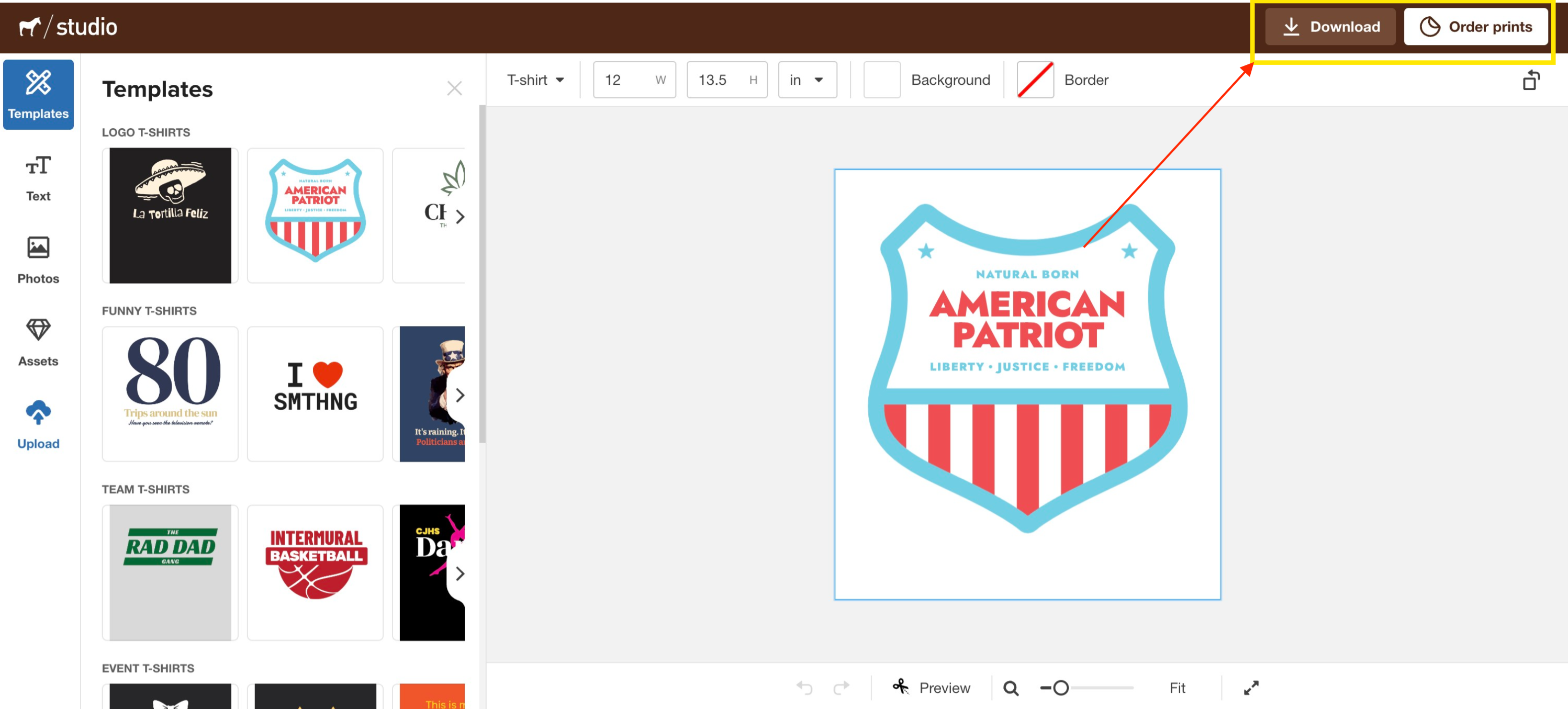online custom shirt template design tool