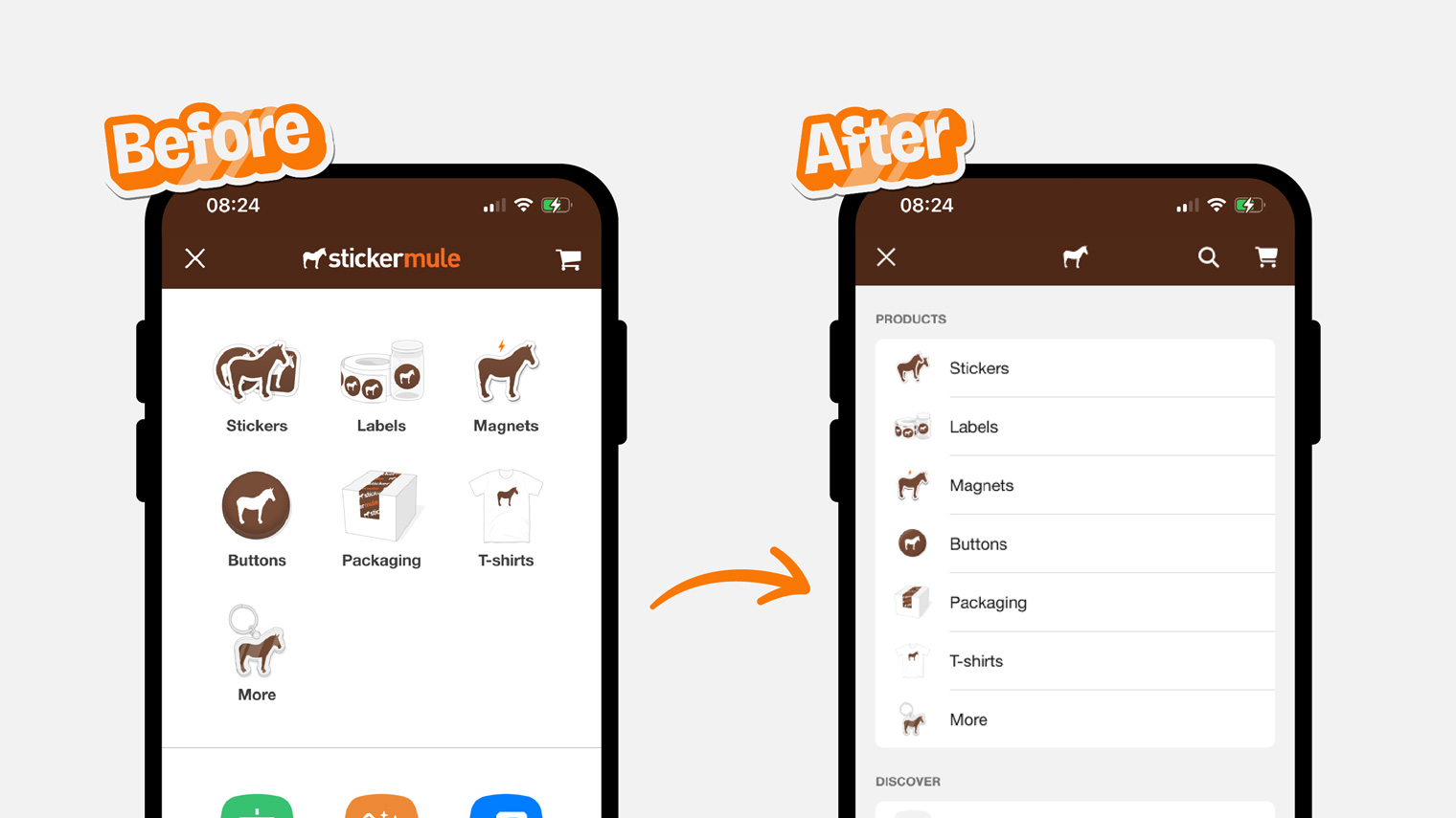 Wir haben die Handy-Navigation verbessert
