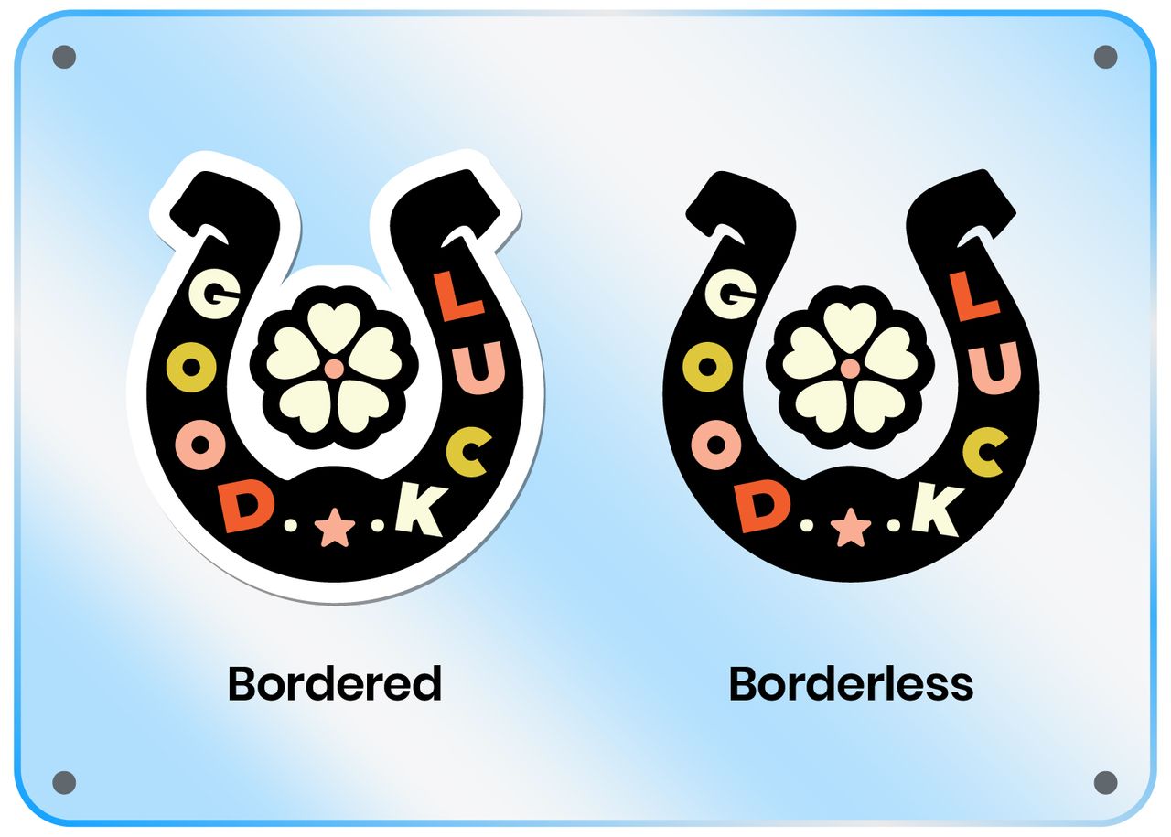 mantener los stickers a color sin bordes