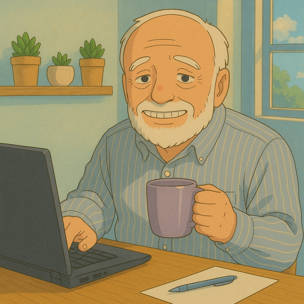 hide harold pain estilo ghibli