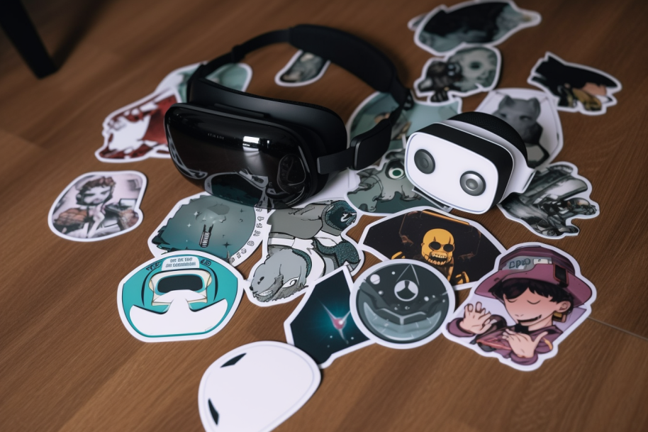 virtual reality stickers
