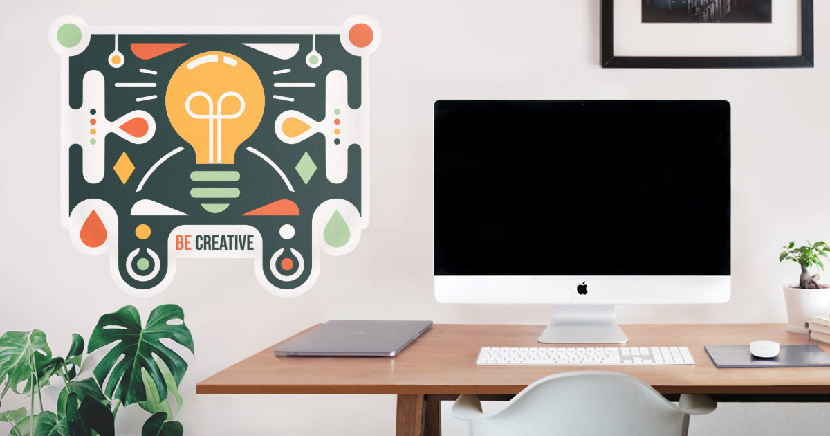 How to decorate a home office in style | Blog | Sticker Mule UK