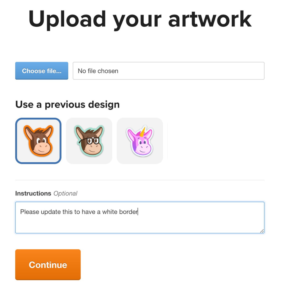 How do I make a reorder with changes to the artwork? | Sticker Mule