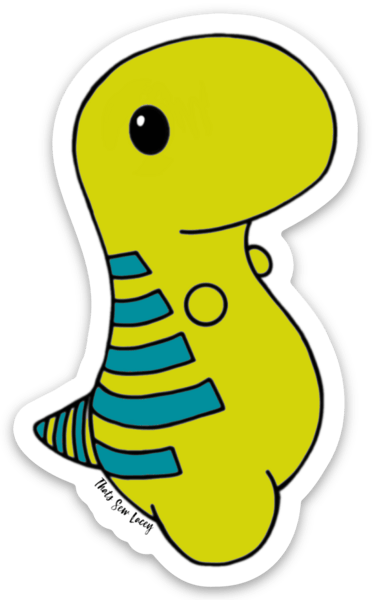 cute dinosaur sticker