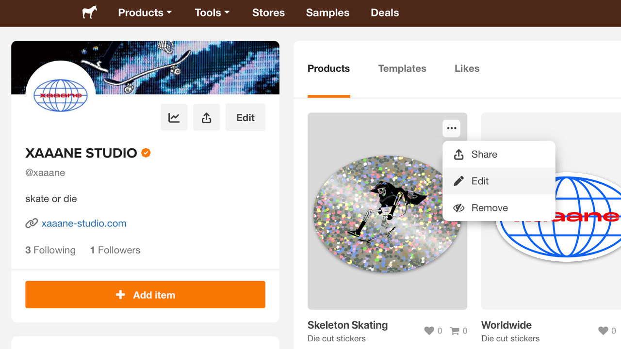 vendre des stickers sur Sticker Mule
