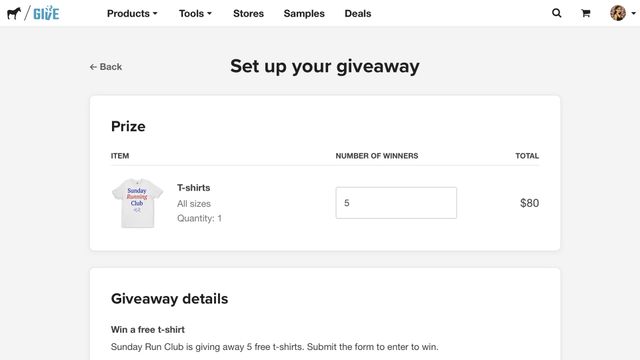 cómo configurar un sorteo