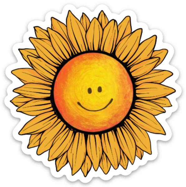 cute sunflower sticker