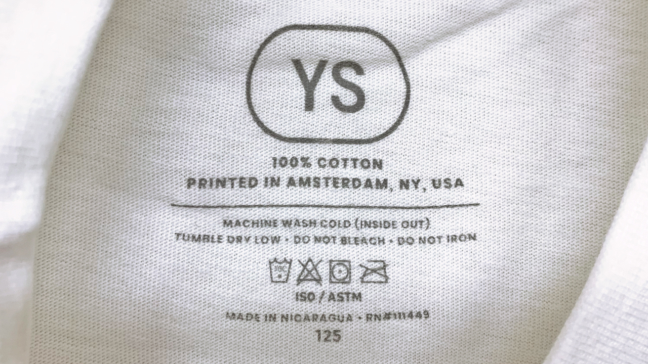 CISPA batch number on youth-sized t-shirts