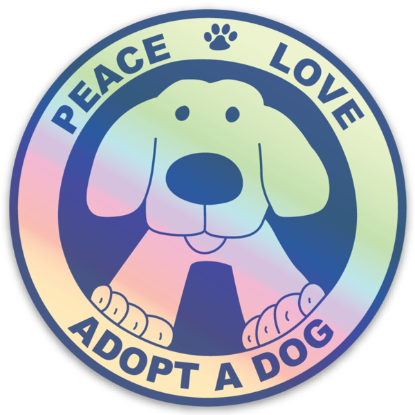 sticker lindo de un perro