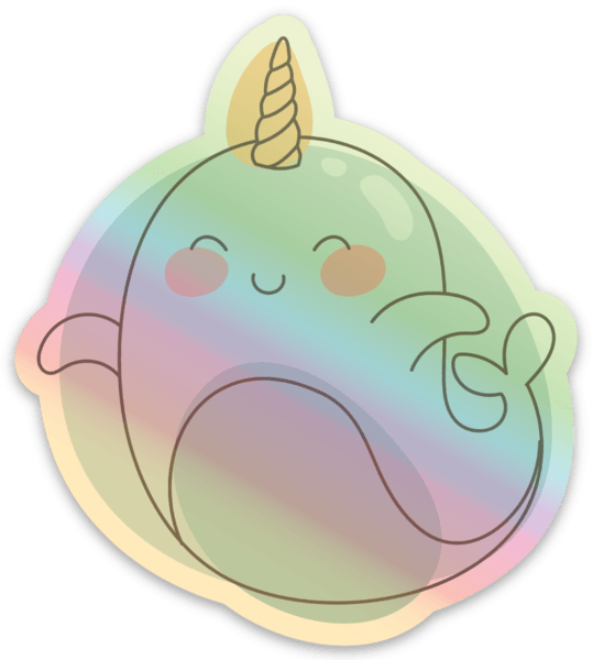 cute narwhal sticker