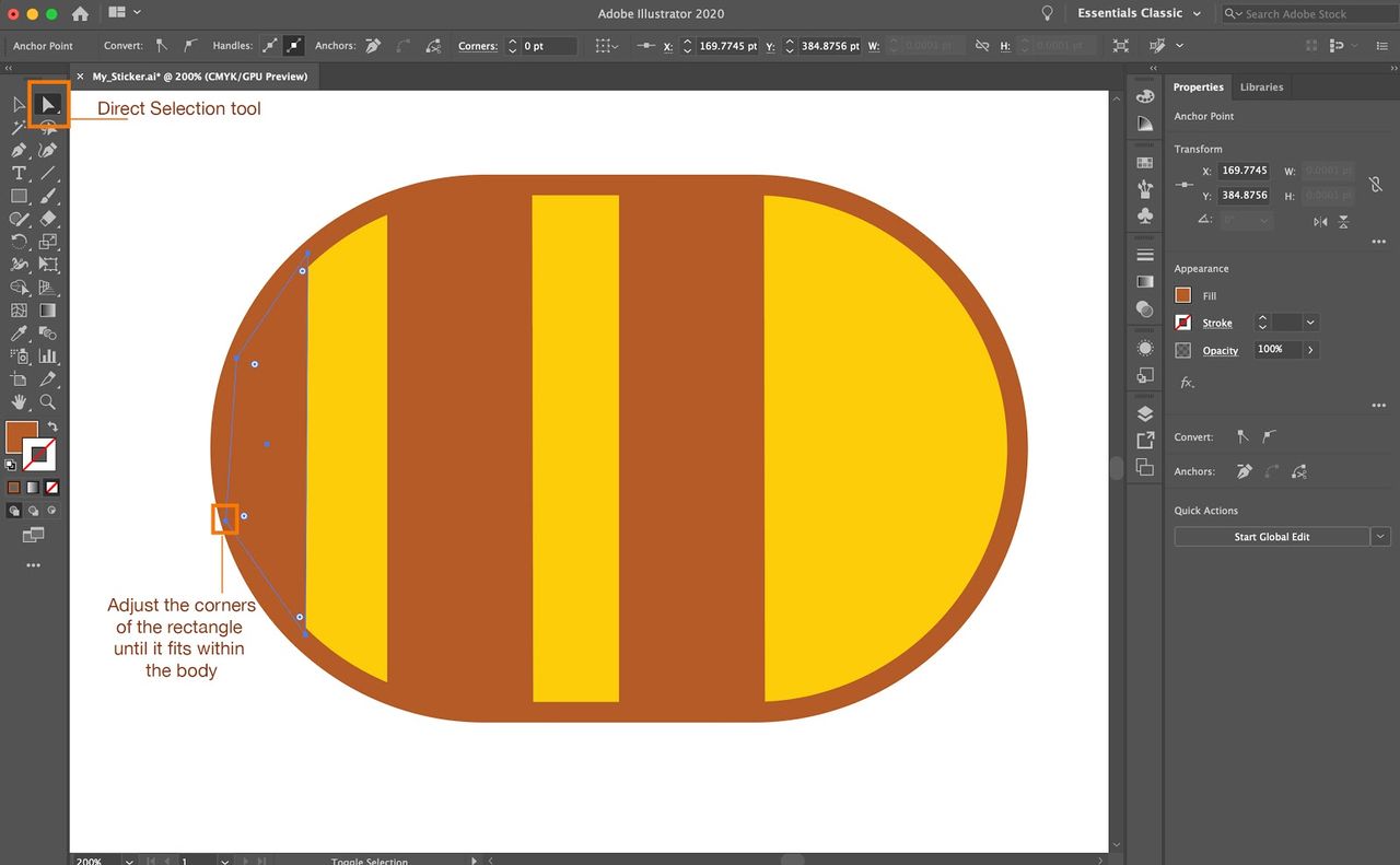 Illustrator Sticker Tutorial 6