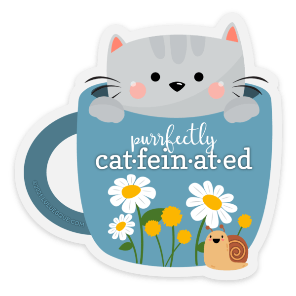 cute cat sticker by Ms. Lulu