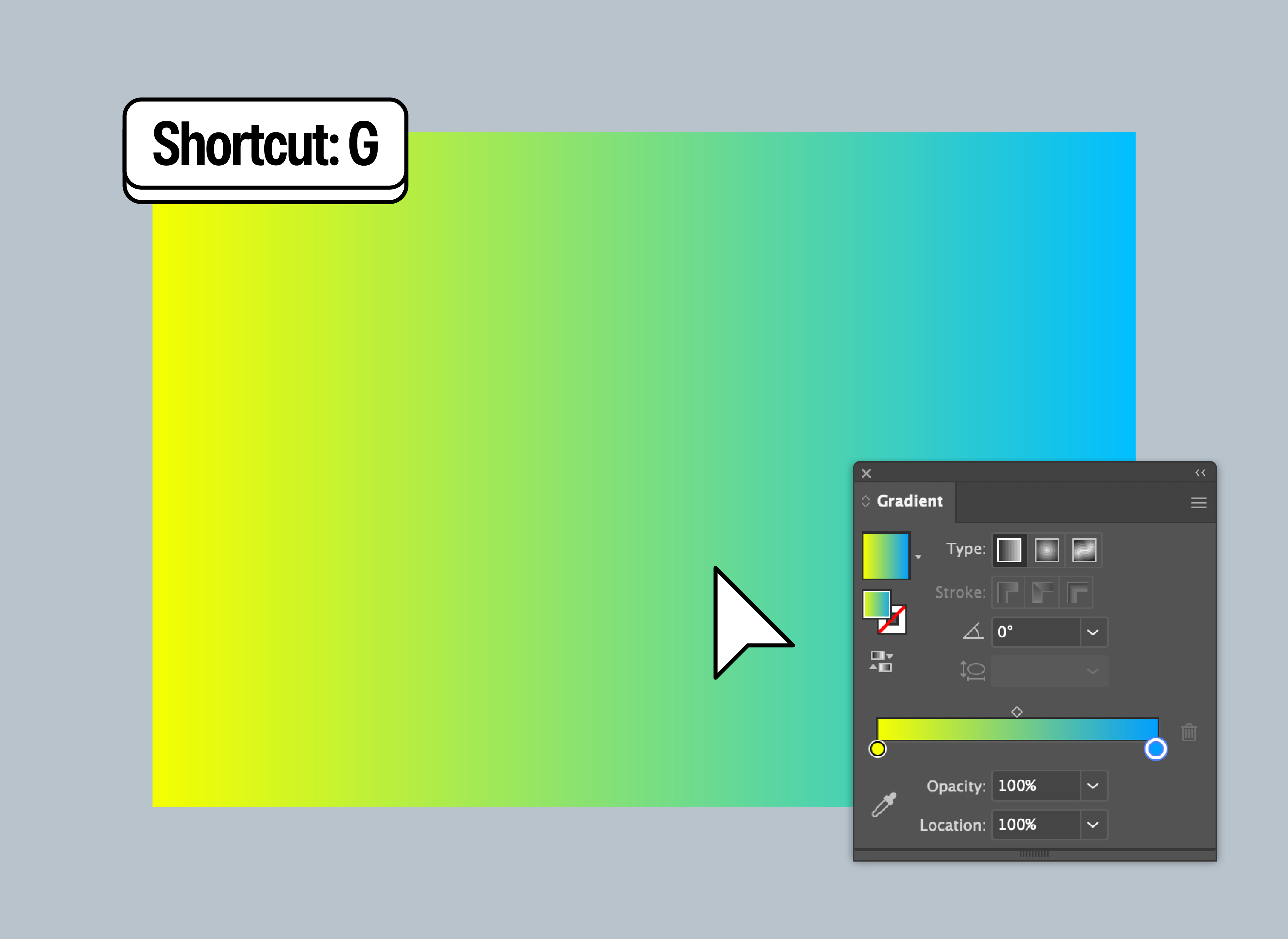 imagen de muestra de degradado vectorial colorido