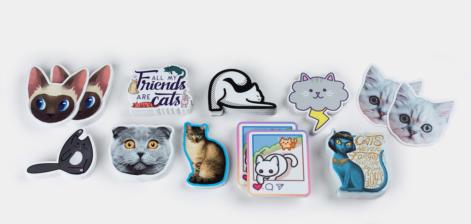 Custom Pet Cat Stickers - Sticky Brand