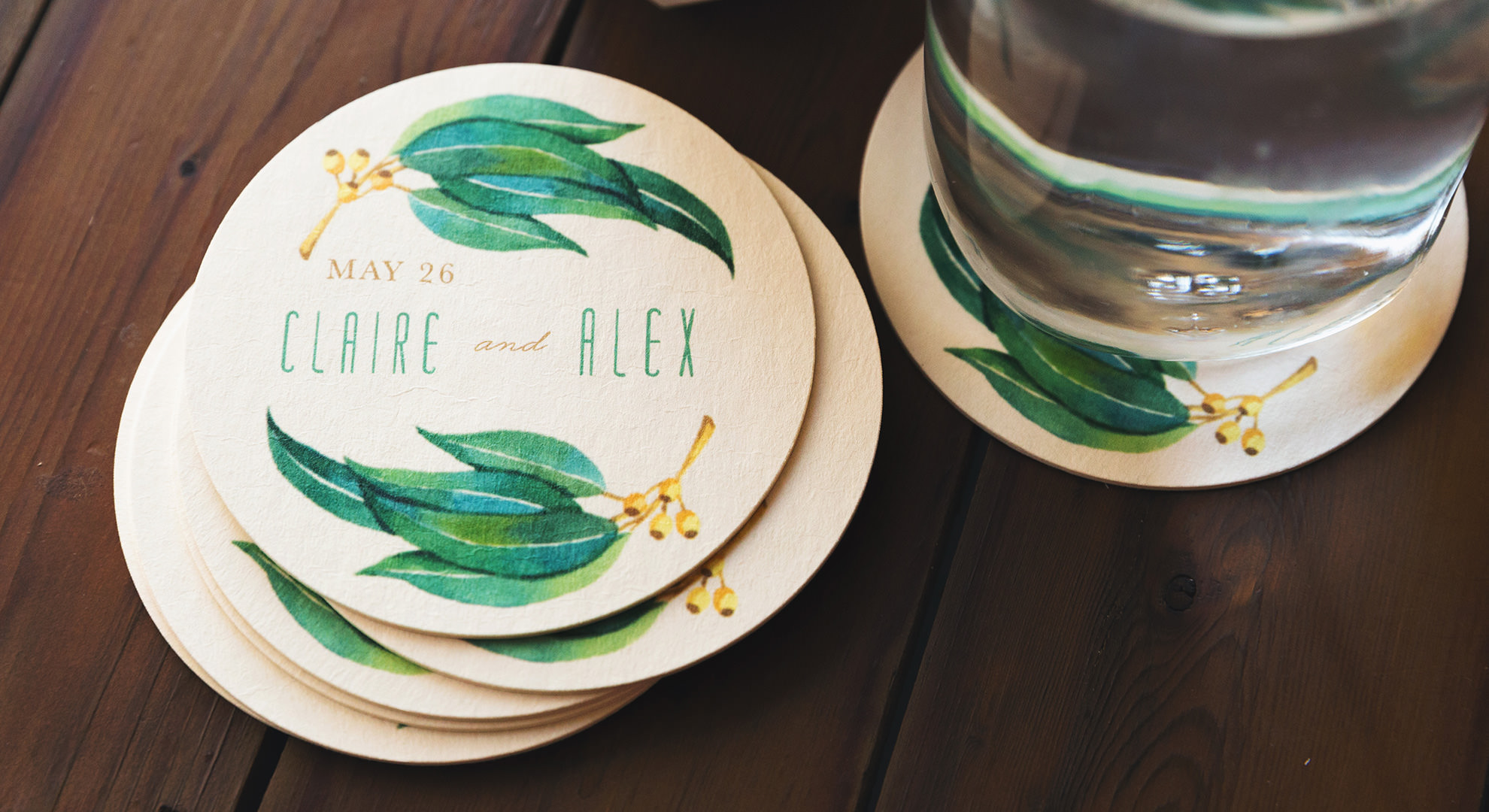 Tropical drink coasters deals