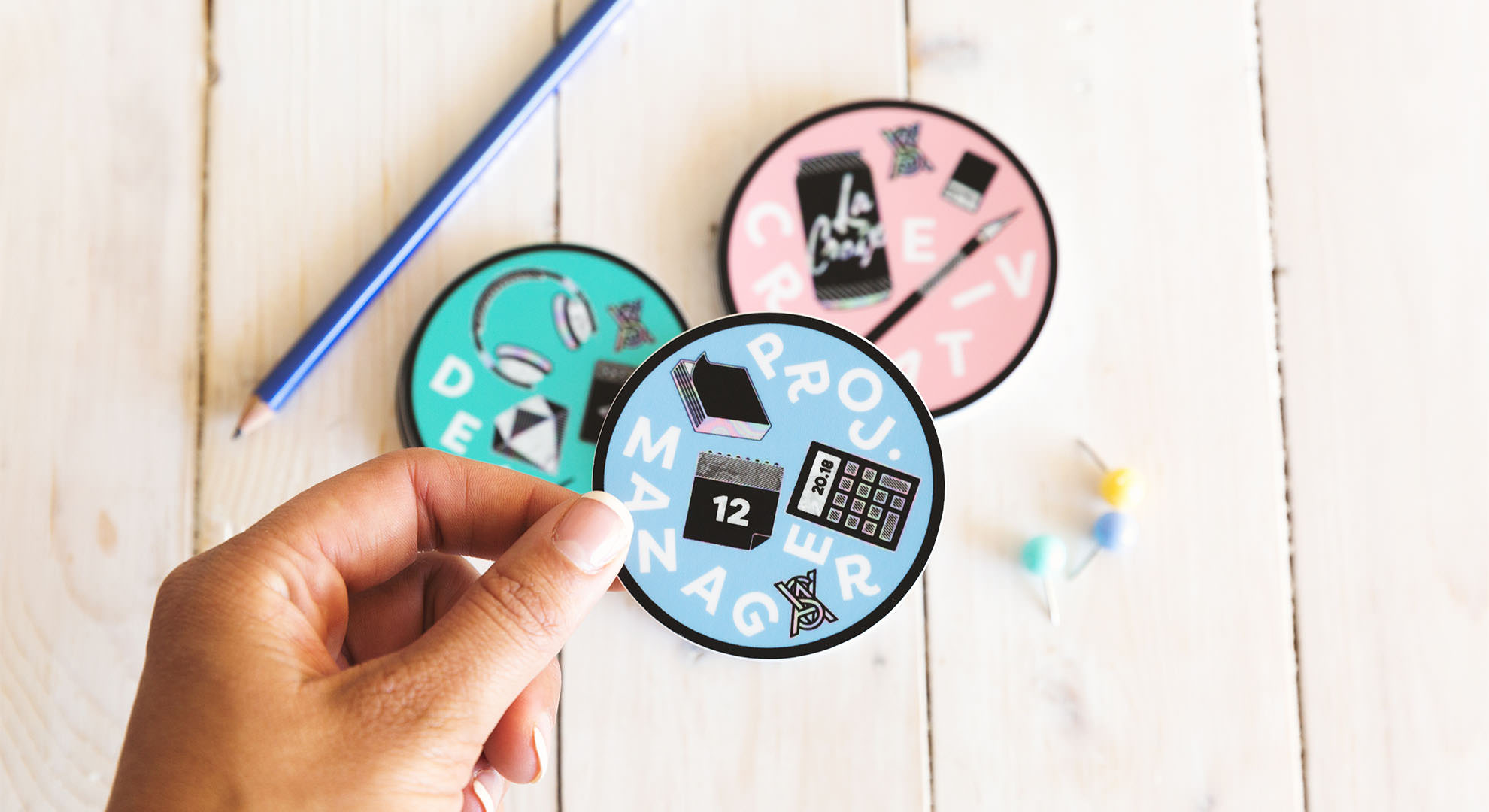 Circle stickers