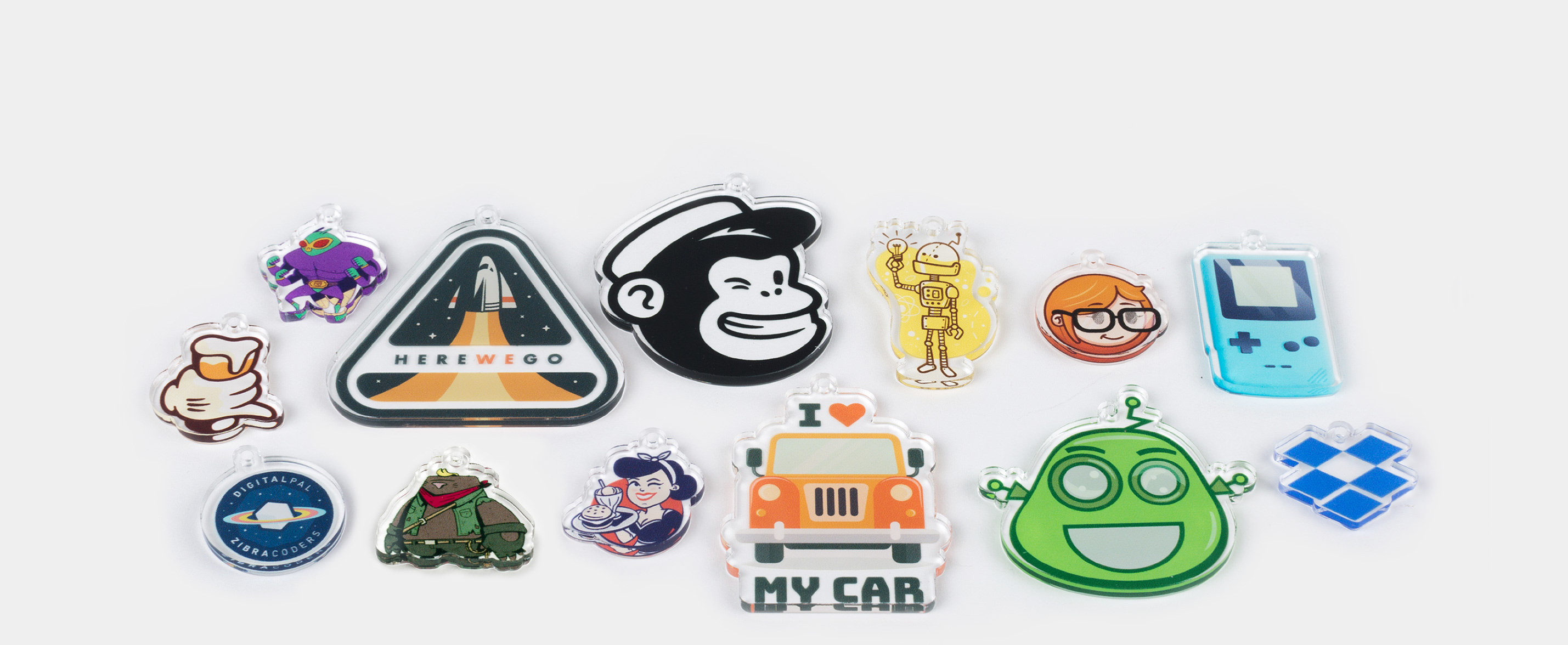 Acrylic charms Free shipping Sticker Mule