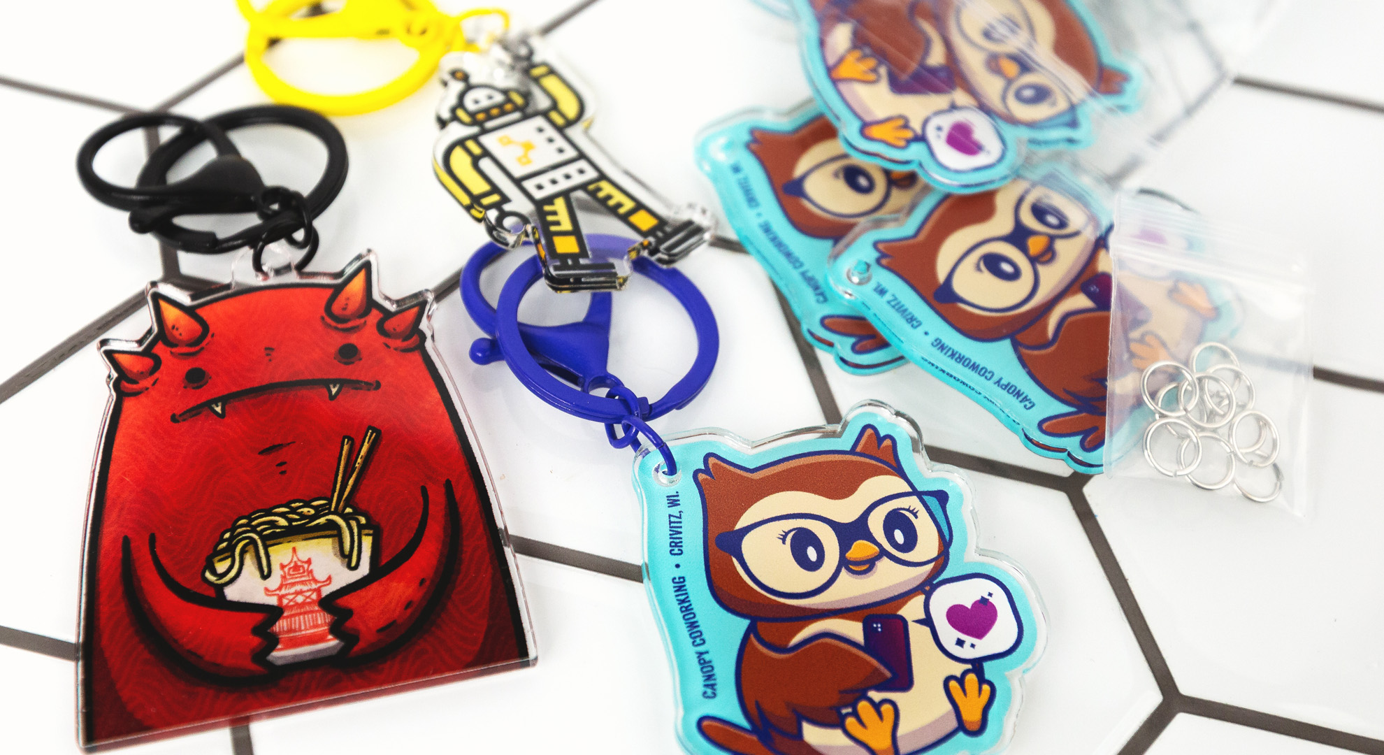 Acrylic charms