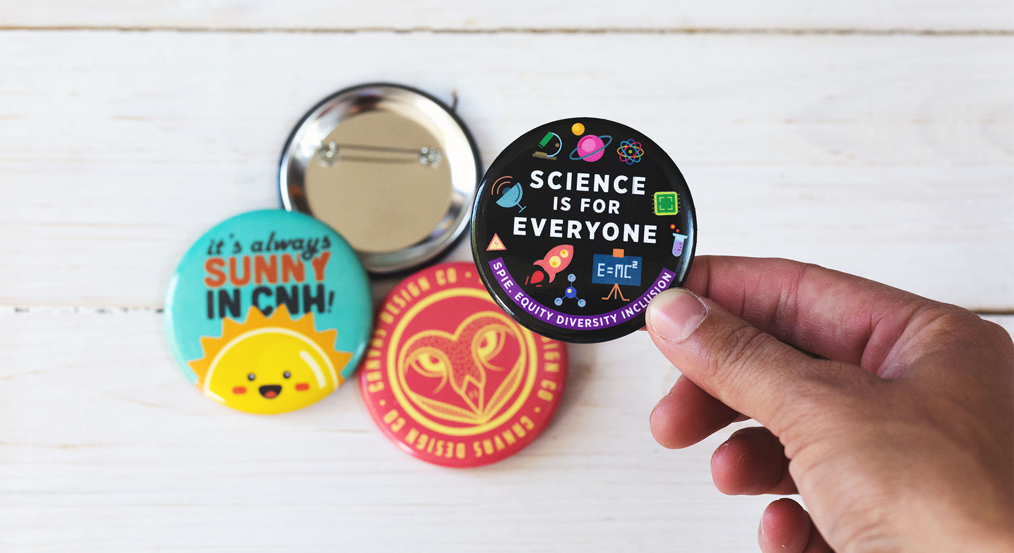 2.25" Round buttons