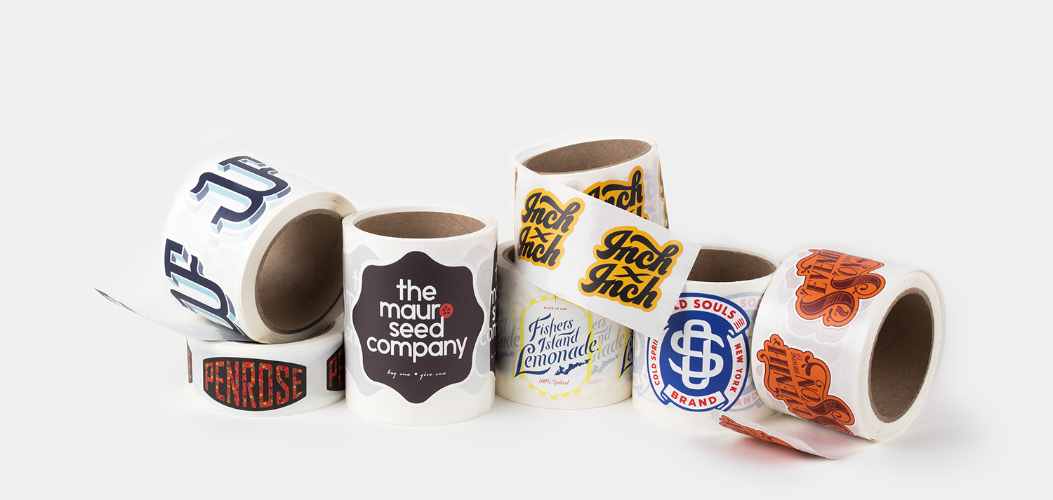 Die cut roll labels