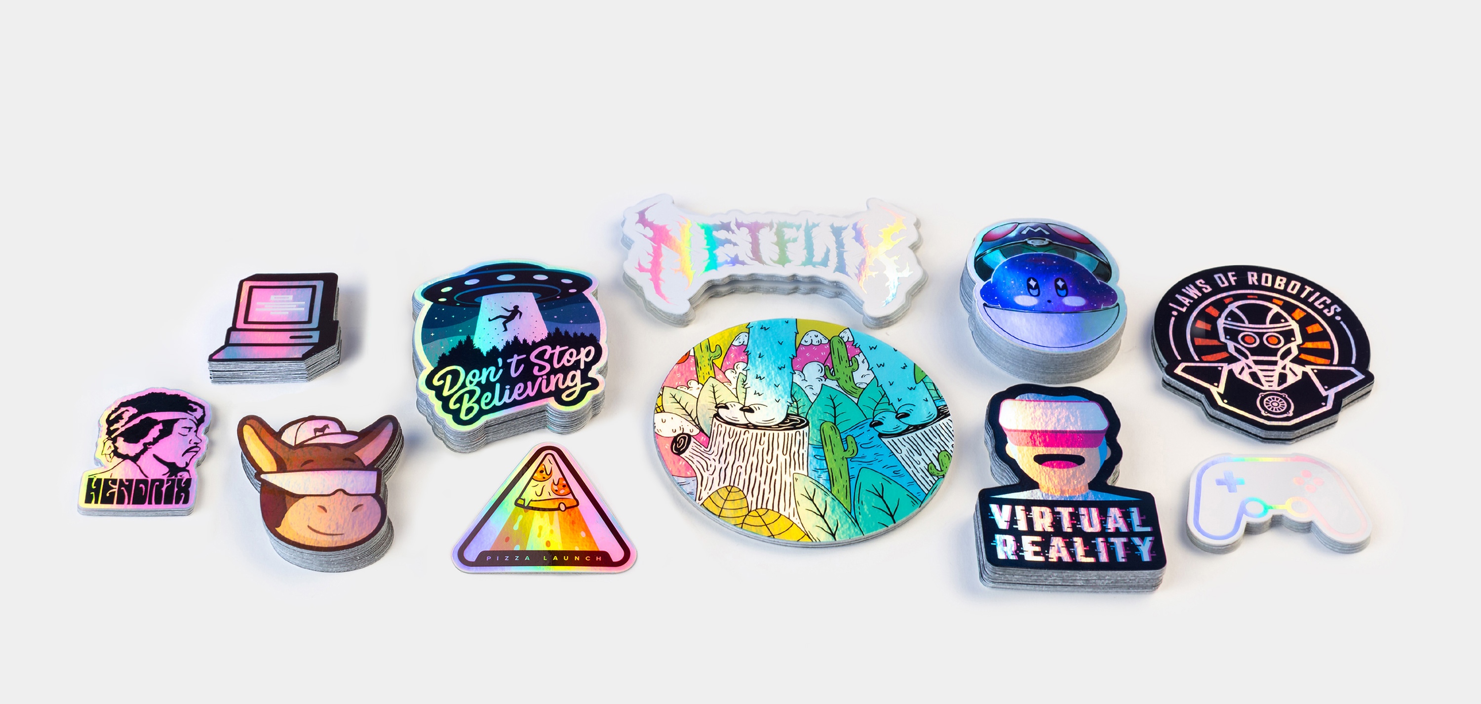 Holographic stickers