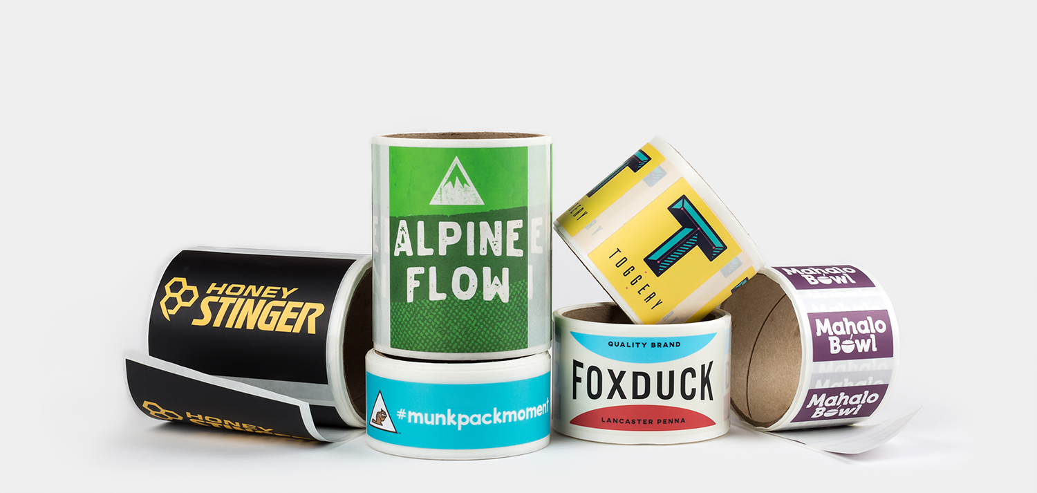 Rectangle roll labels