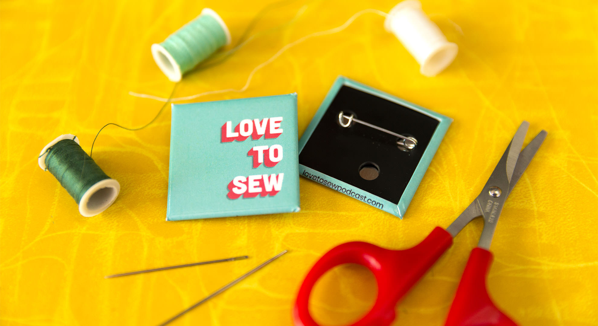 1.5" Square buttons