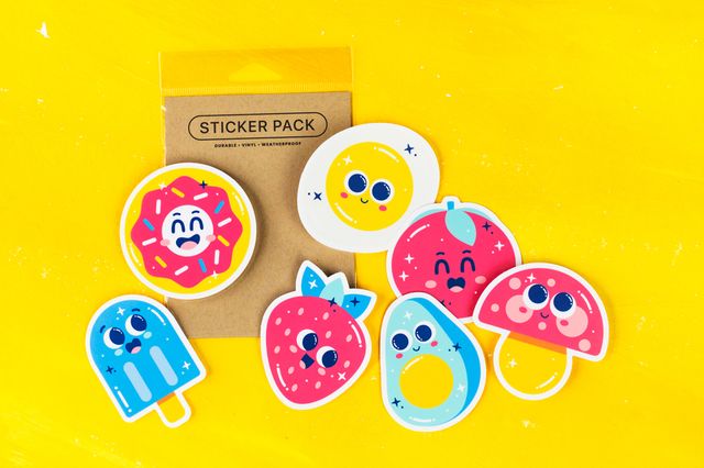 food and dessert sticker pack