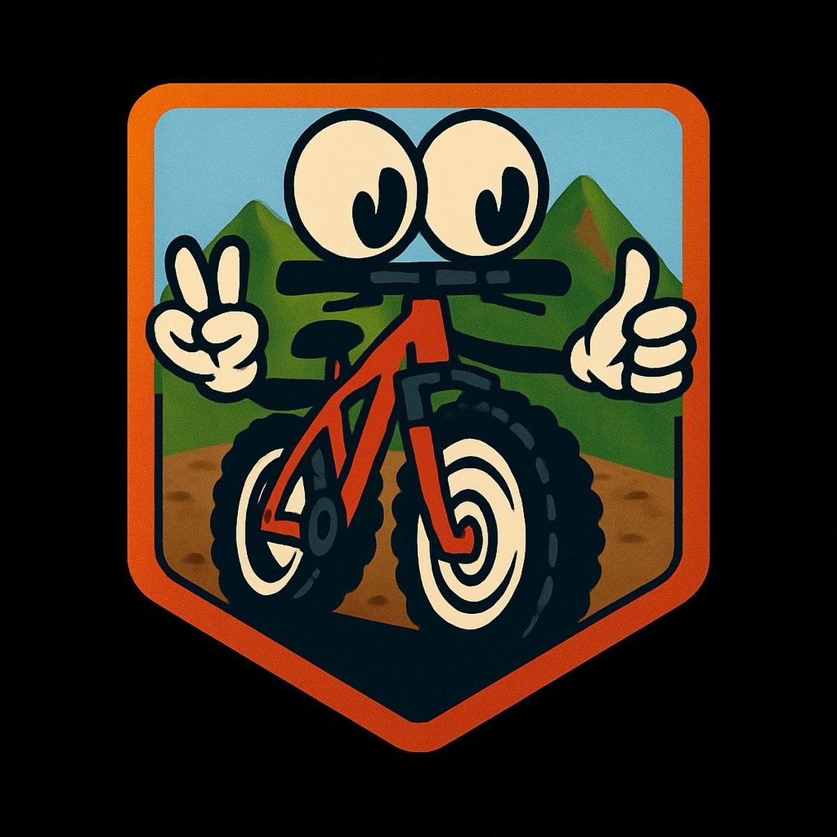 Love Mountain Biking Cartoon - Treadz