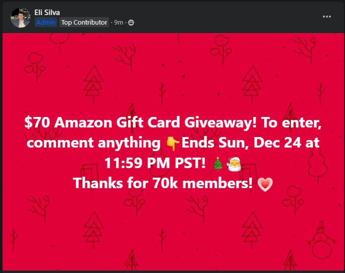 Deep Discounts Club "I'm giving away a 70 Amazon Gift Card in my