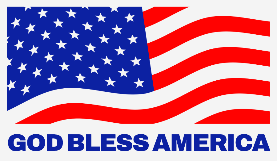 American Flag Rectangle sticker