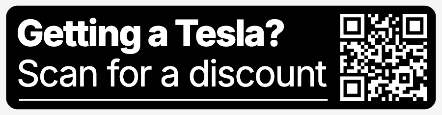 Getting a Tesla? QR code Bumper sticker